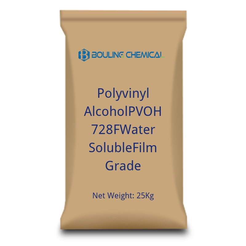 Álcool polivinílico PVOH 728F, grau filme solúvel em água-cas-9002-89-5 Álcool polivinílico PVOH 728F, grau filme solúvel em água-cas-9002-89-5