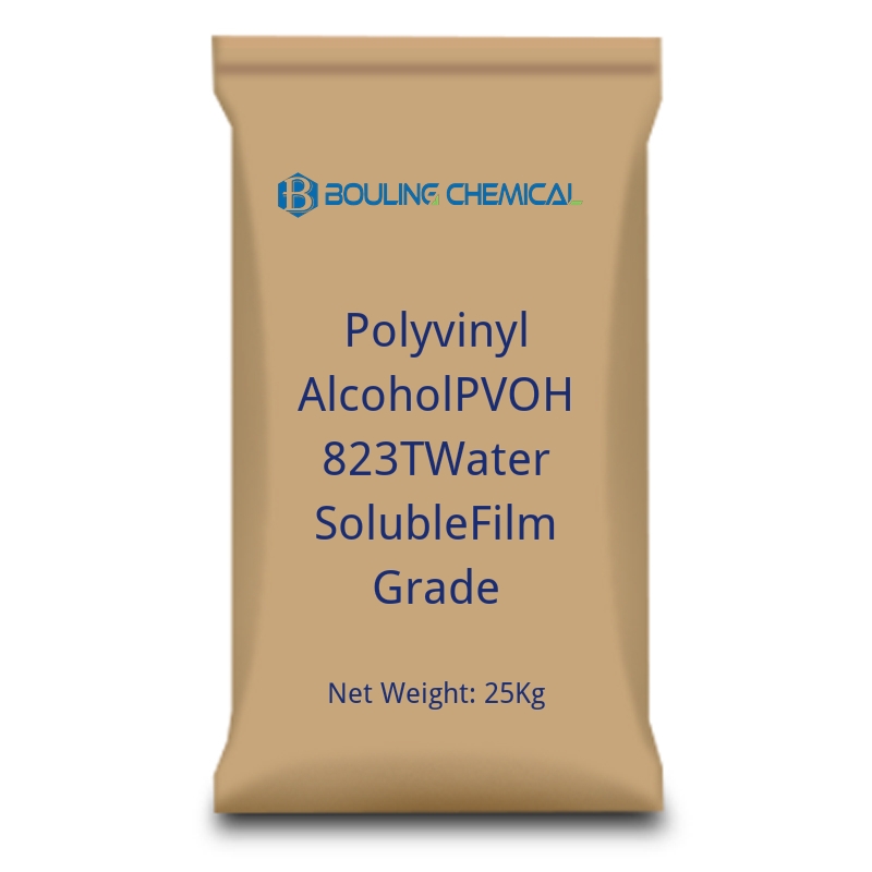 Álcool polivinílico PVOH 823T, grau filme solúvel em água-cas-9002-89-5 Álcool polivinílico PVOH 823T, grau filme solúvel em água-cas-9002-89-5